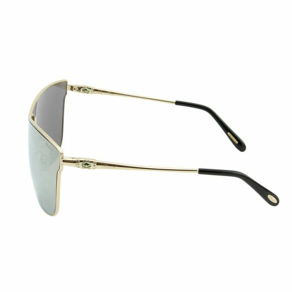 New Chopard Women Shield Sunglasses Pale Gold Frame Gray Mirrored Lens SCH-C20S - Picture 11 of 14
